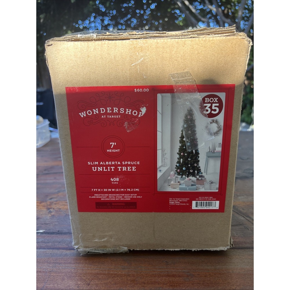 Alberta Spruce Pre-Lit Tree- WONDERSHOP - Opened Box
